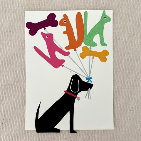 Dog and Balloons Artwork