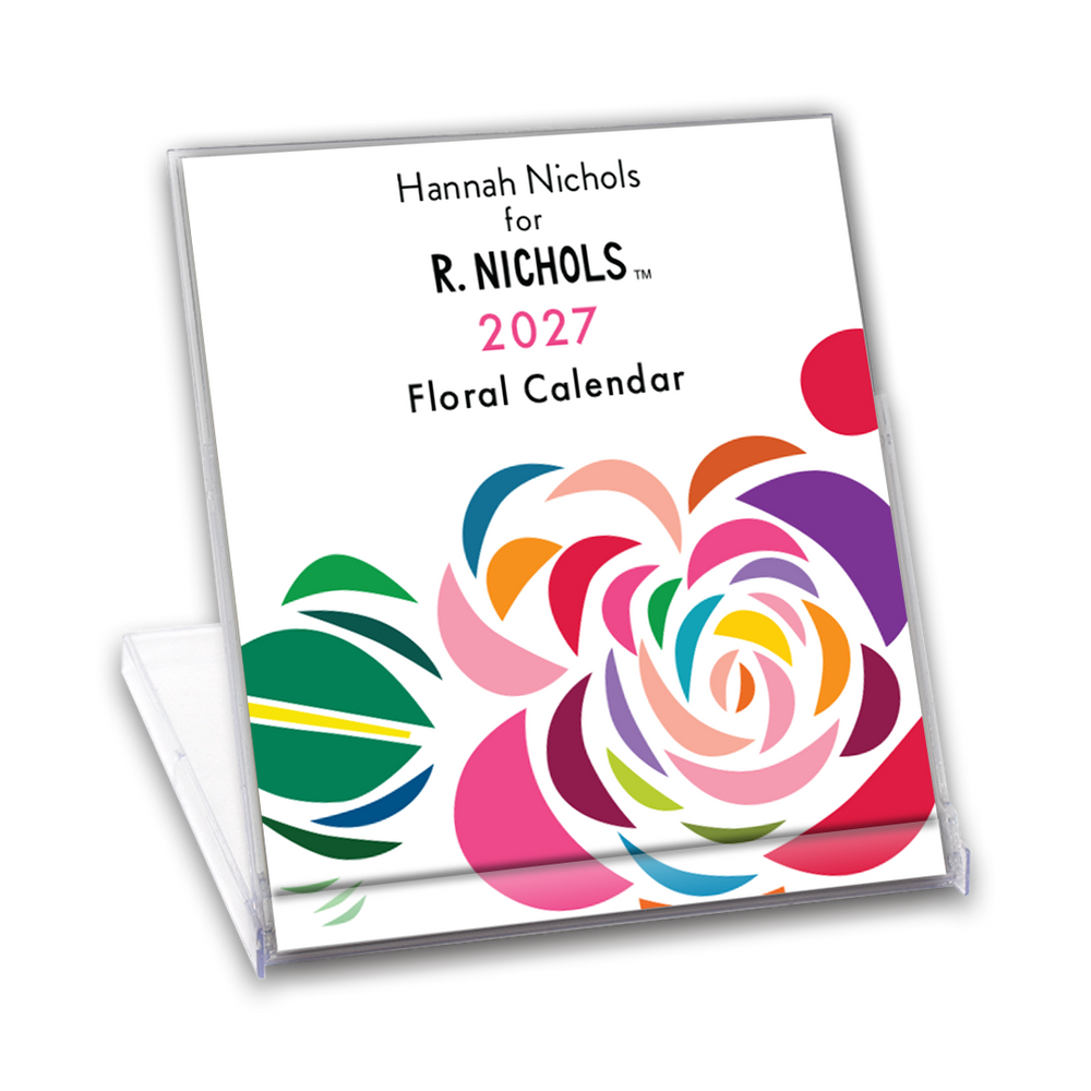 Floral Desk Calendar 2027