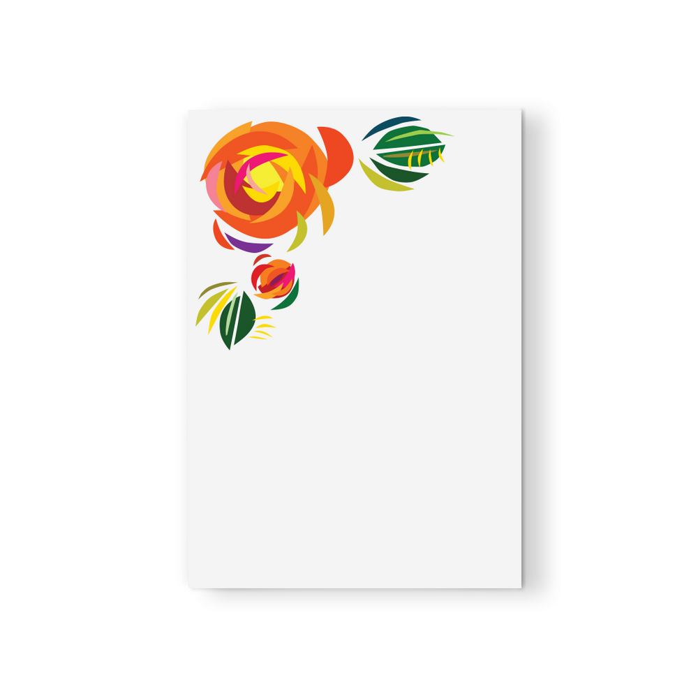 Abstract Floral No. 12 Notepad