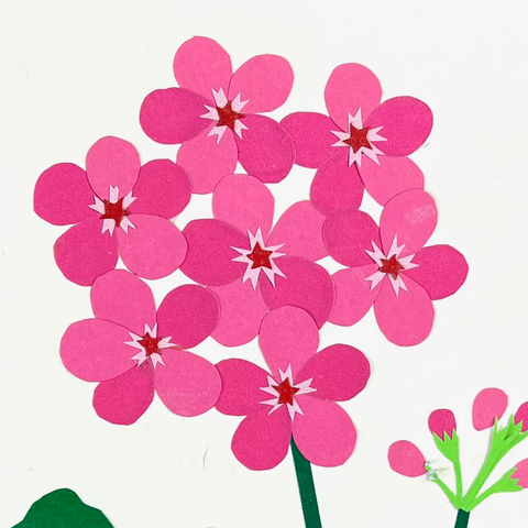 Pink Geranium Artwork