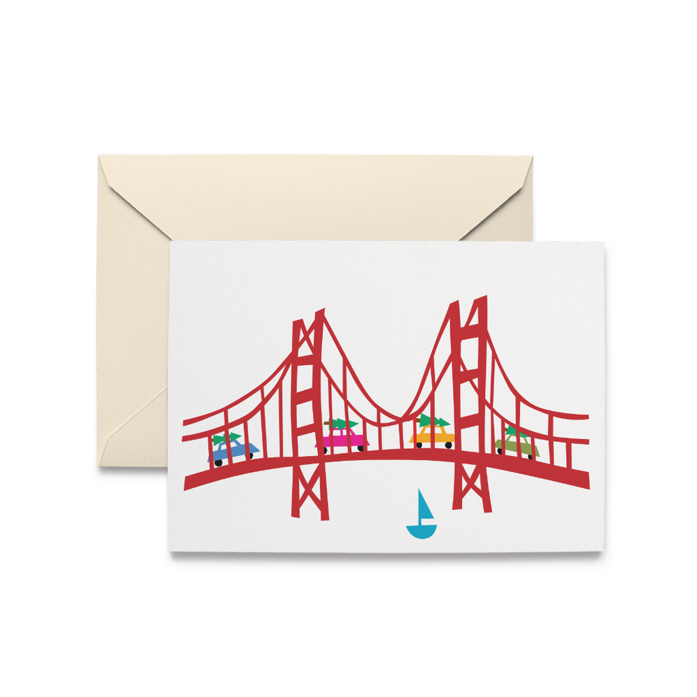 Holiday Golden Gate Bridge Cards