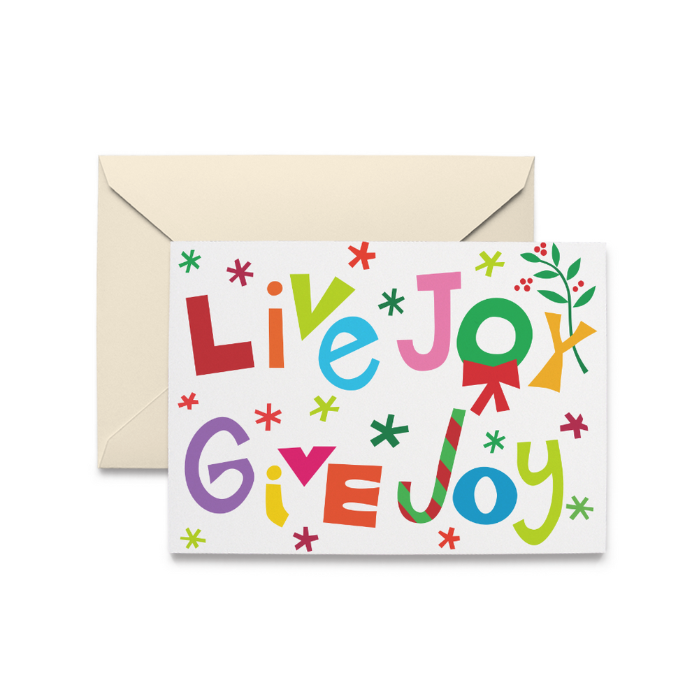Holiday Live Joy Give Joy Holiday Cards