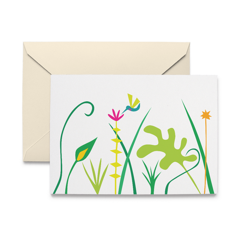 Hummingbird Garden Note Cards