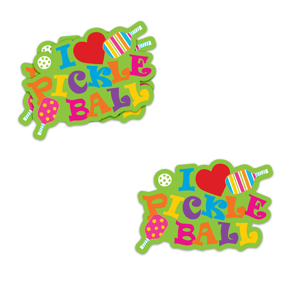 I Love Pickleball Sticker R. Nichols