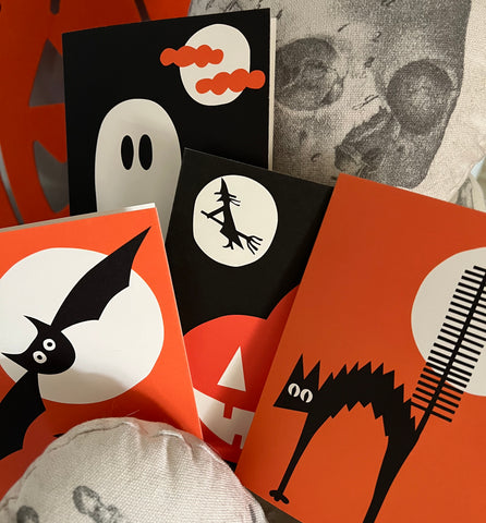 Spooky Cat Greeting Card