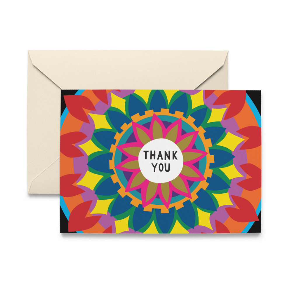 Mandala Thank You Note Cards