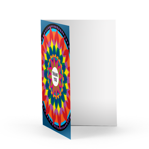 Mandala Thank You Greeting Card
