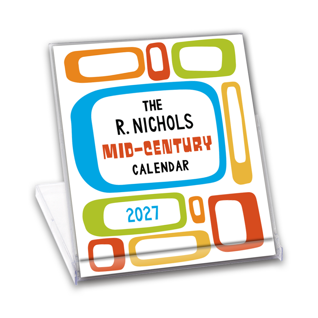 Mid-Century Desk Calendar 2027