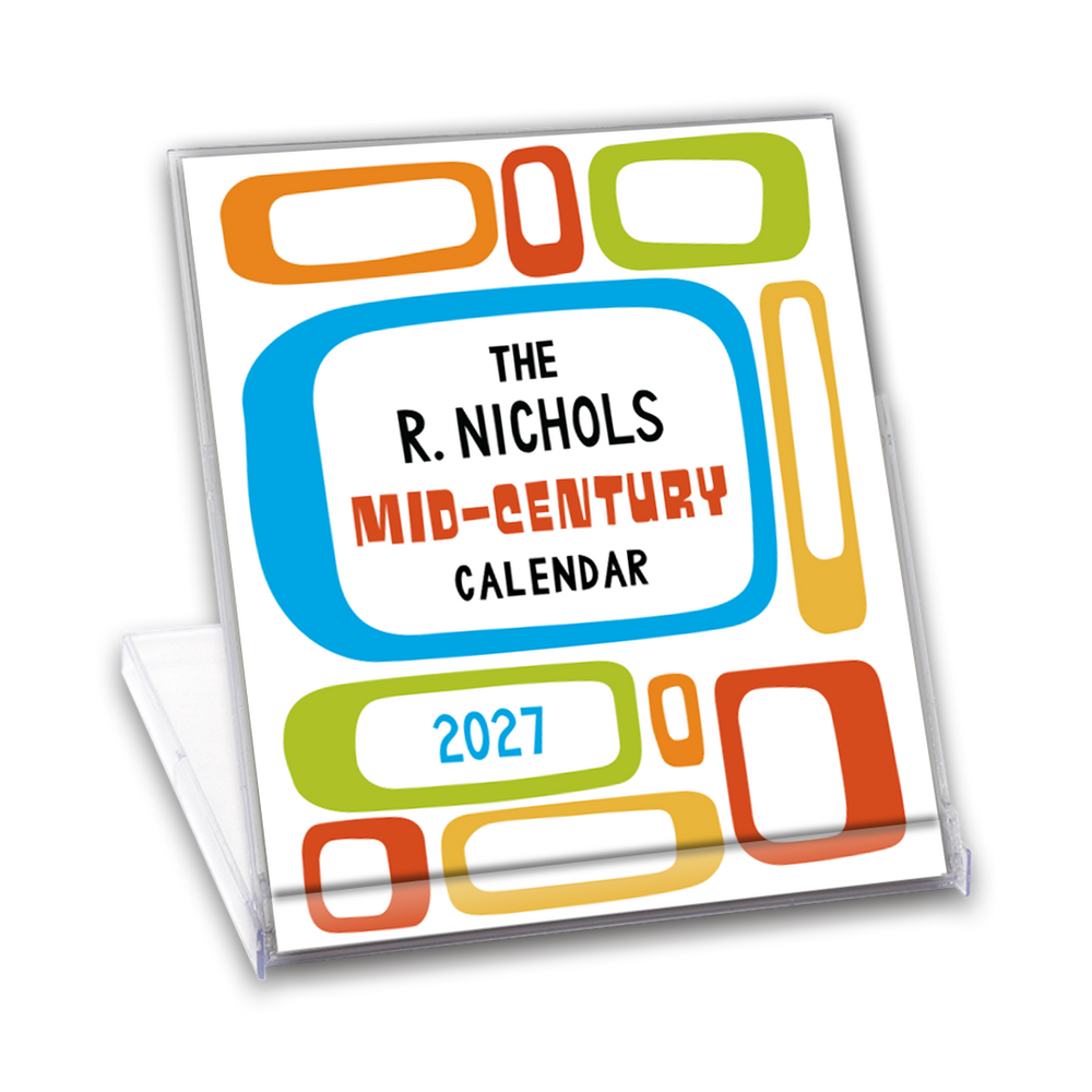 Mid-Century Desk Calendar 2027