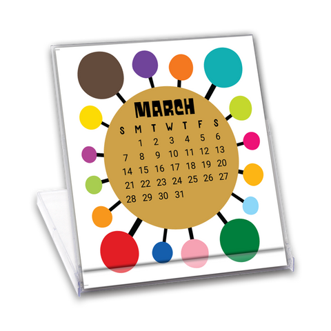 Mid-Century Desk Calendar 2027