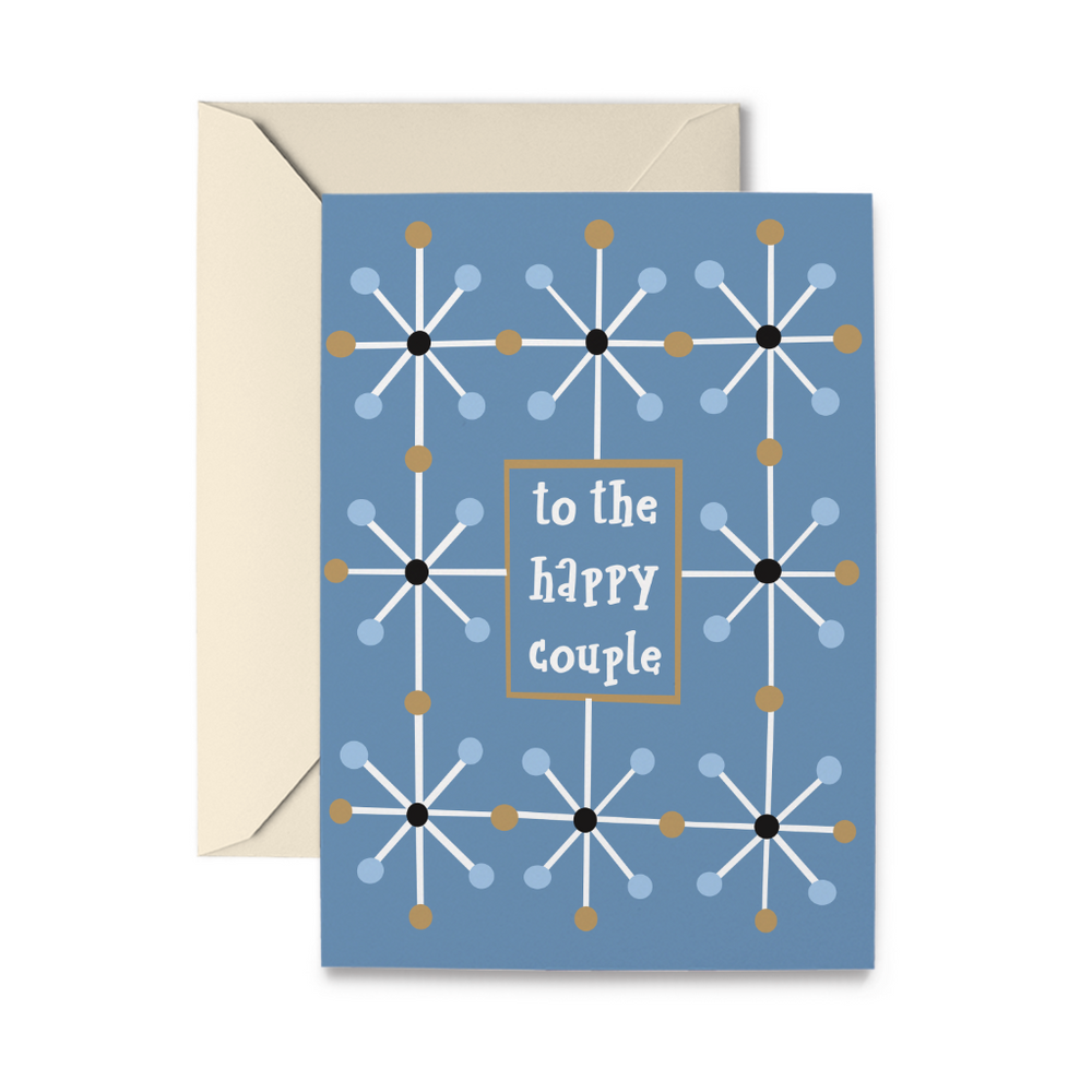 Mid-Century Wedding Greeting Card