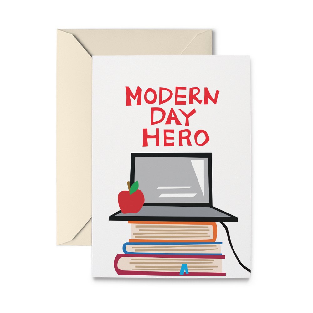 Modern Day Hero Greeting Card