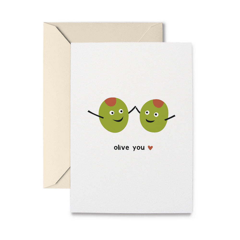 Olive You Greeting Card