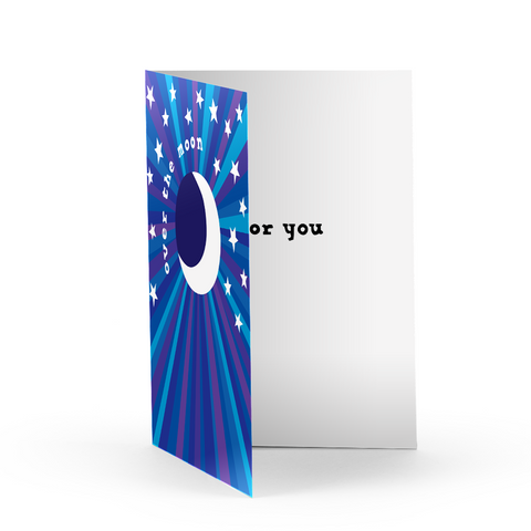 Over The Moon Greeting Card