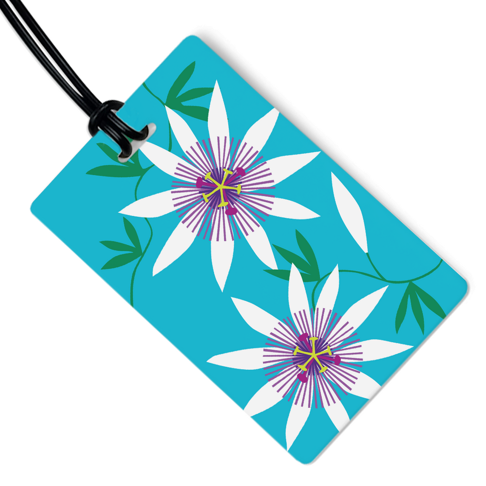 Passion Flower Luggage Tag