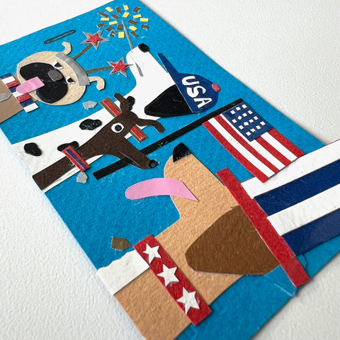 Patriotic Dogs Artwork