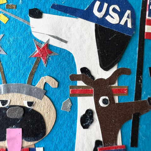 Patriotic Dogs Artwork