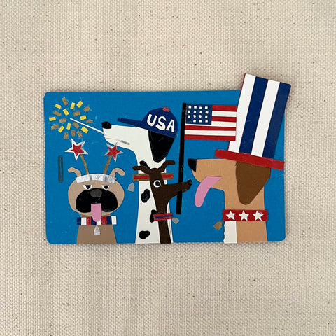 Patriotic Dogs Artwork