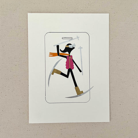Skier Gal Artwork