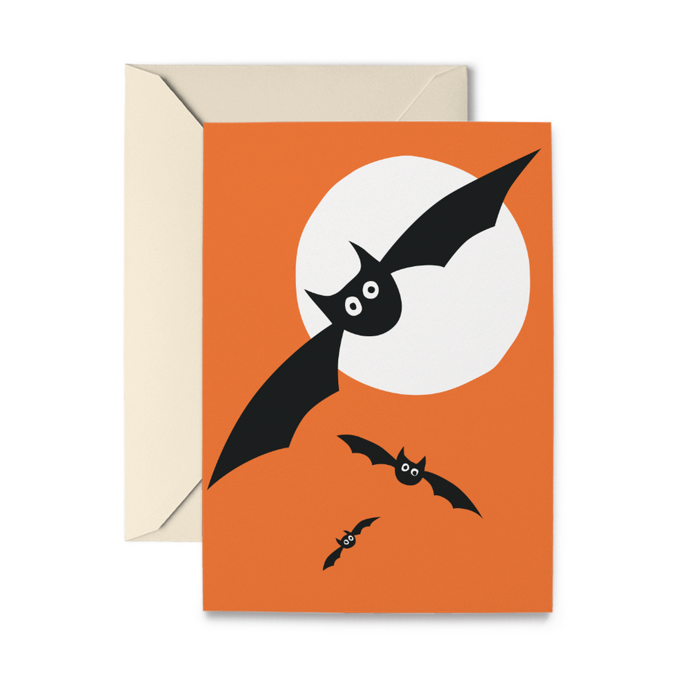 Spooky Bats Greeting Card