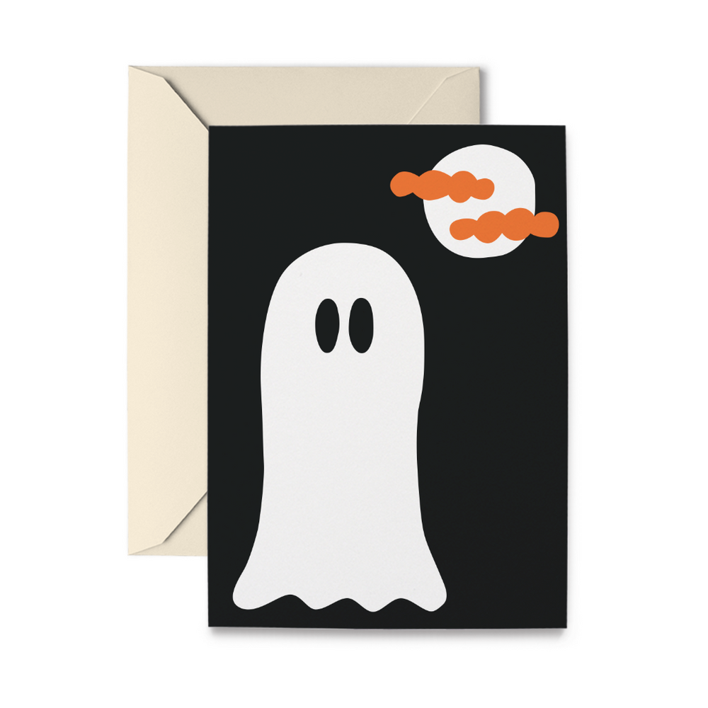 Spooky Ghost Greeting Card