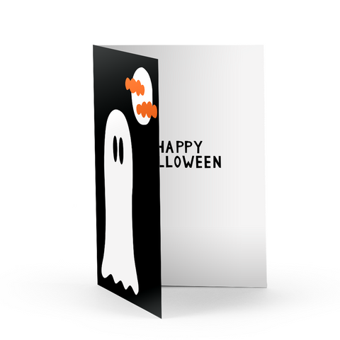 Spooky Ghost Greeting Card