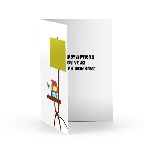 Stylish New Home Greeting Card