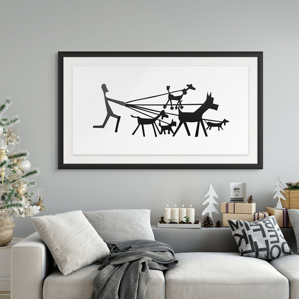 Dog Walking Service Fine Art Print