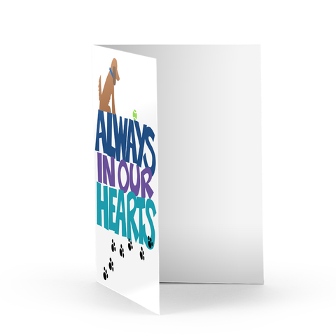 Always In Our Heart Greeting Card