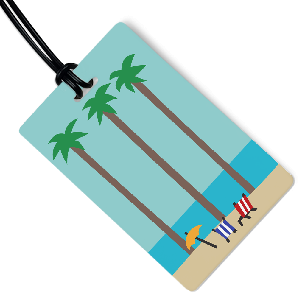 Beach Day Luggage Tag