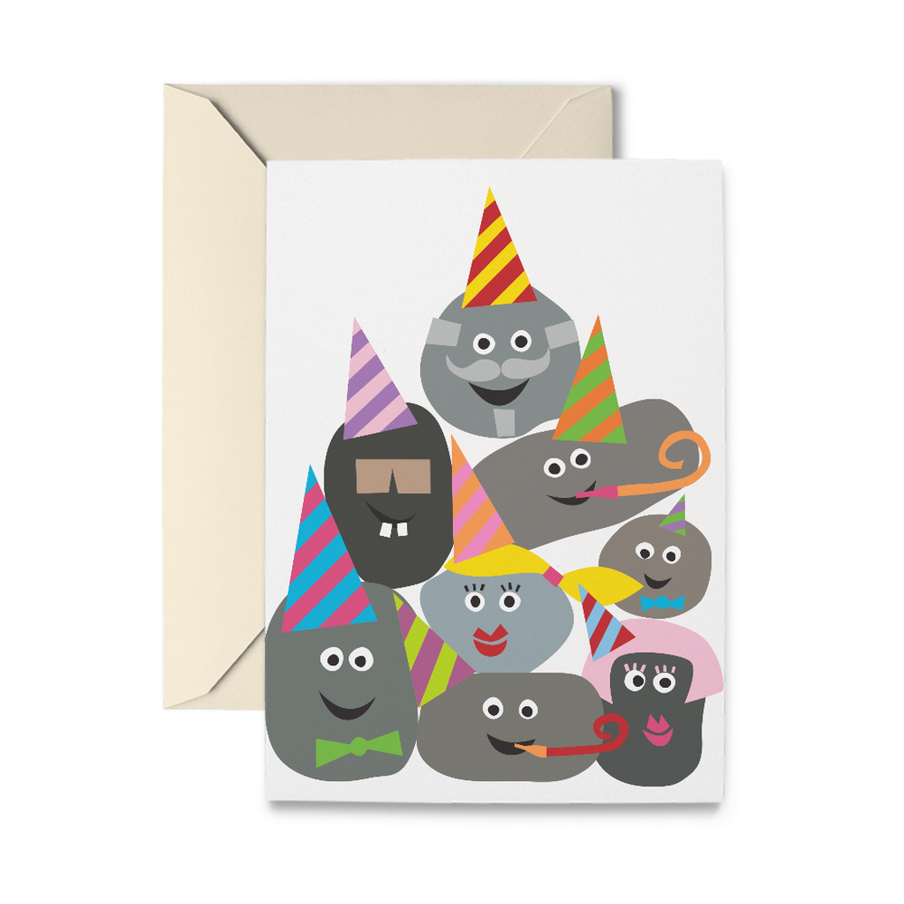 Birthday Rocks Greeting Card