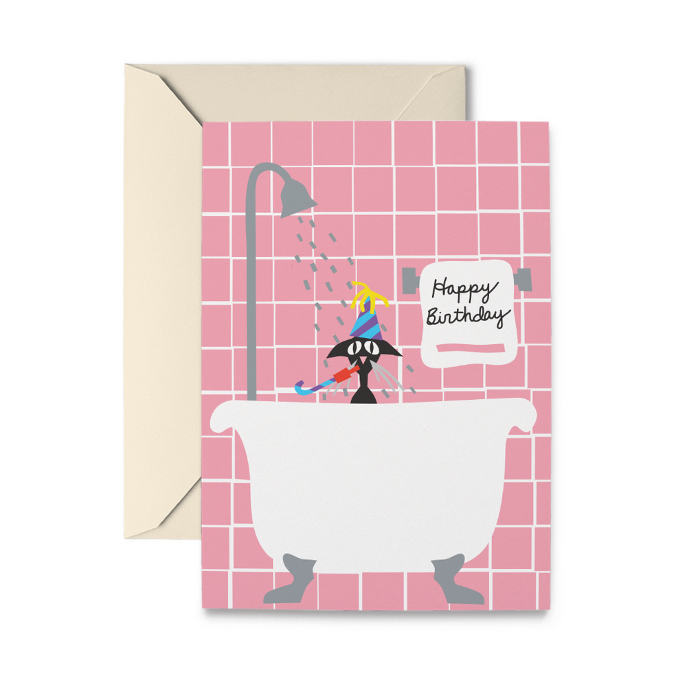 Birthday Tub Greeting Card
