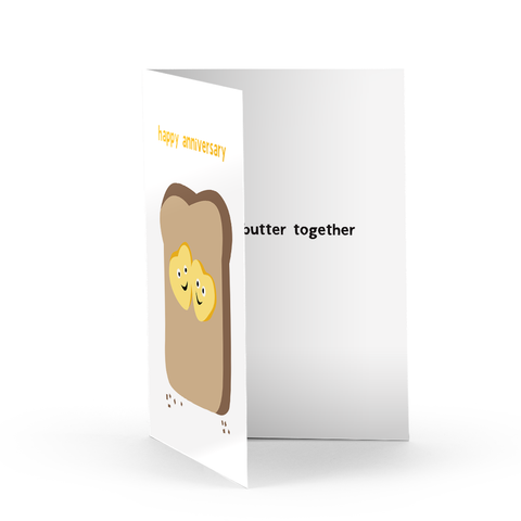 Butter Anniversary Greeting Card