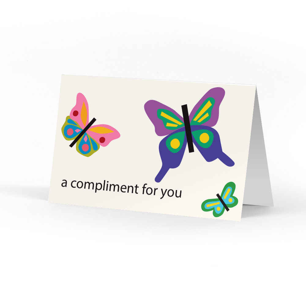 Butterflies Compliment Cards