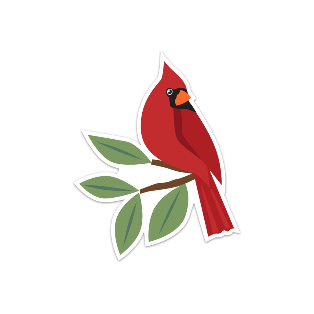 Cardinal Sticker