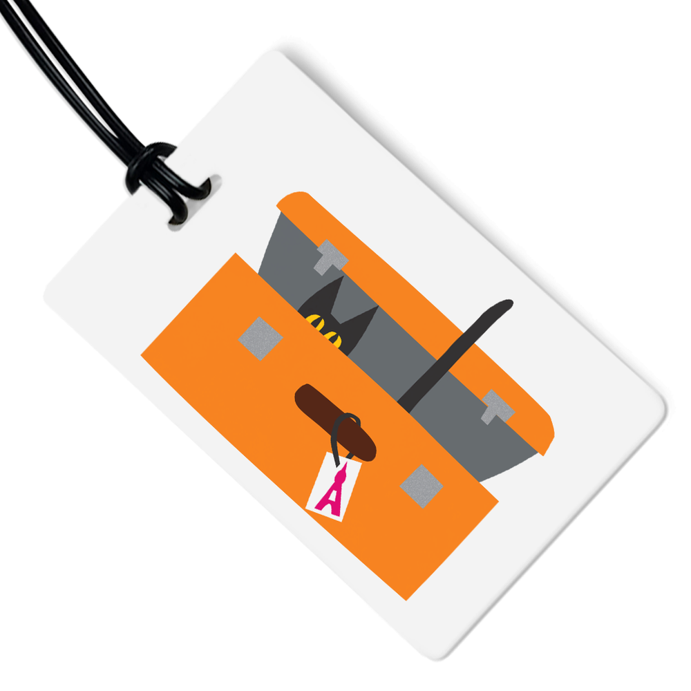 Cat in Suitcase Luggage Tag