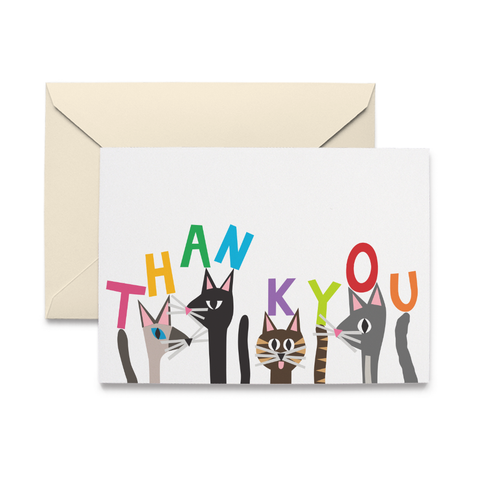 Cat Pack Thank You Note Cards