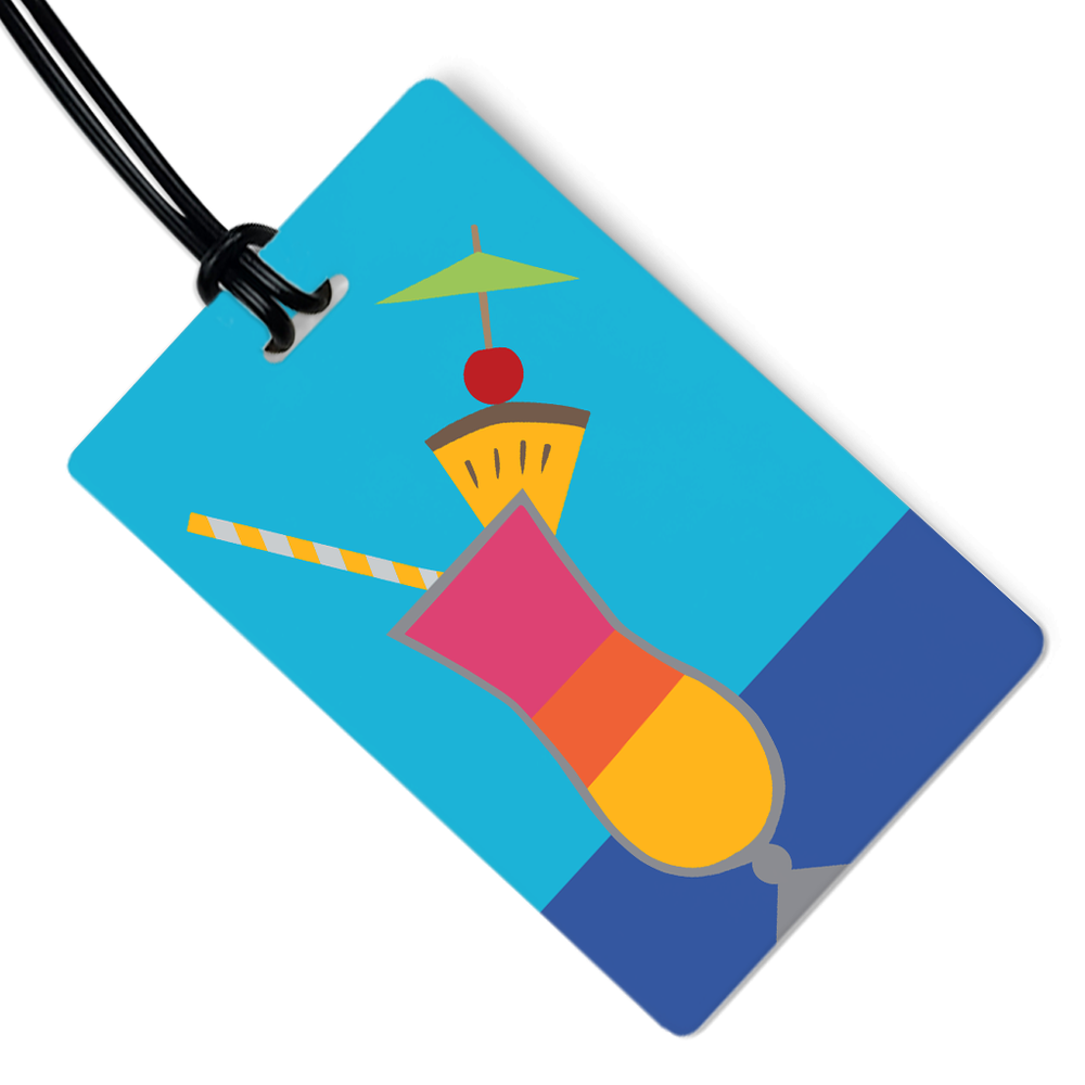 Cocktail Luggage Tag