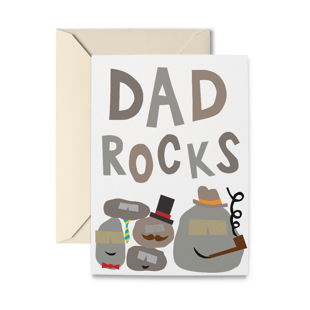 Dad Rocks Father's Day Card