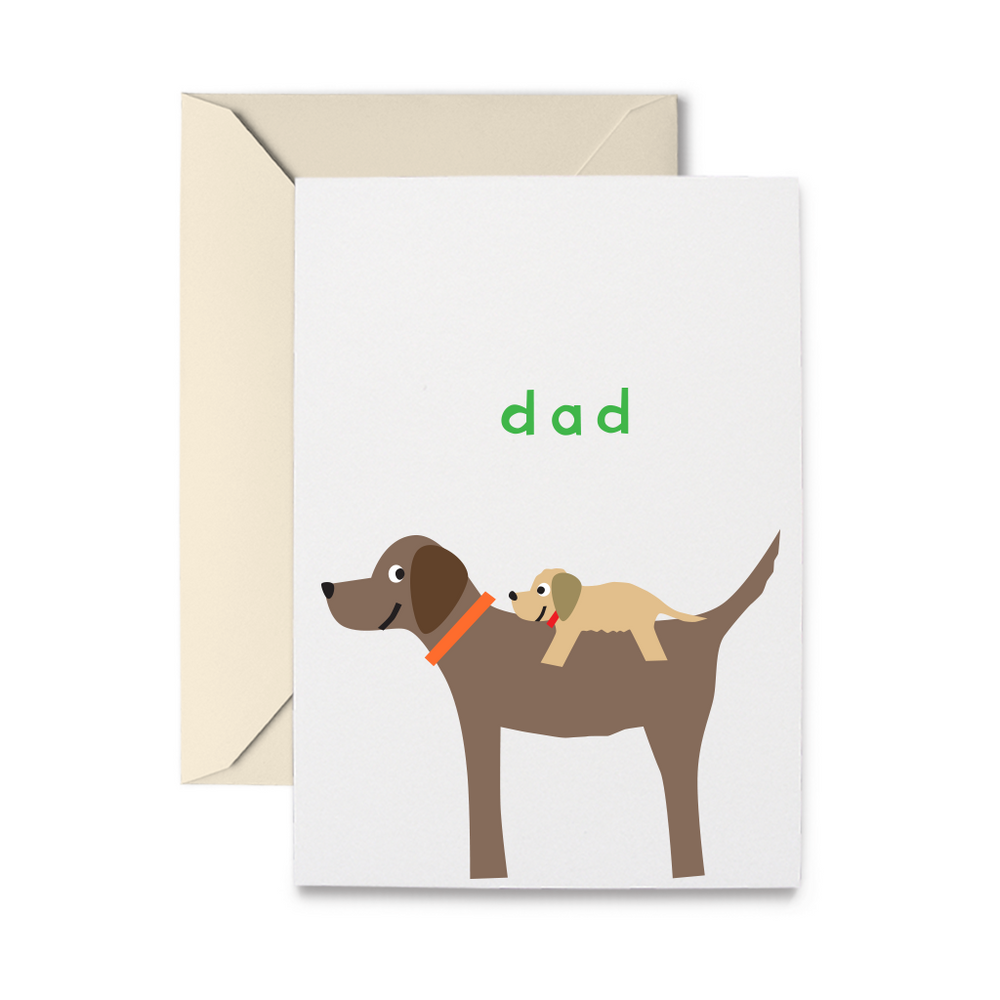Dog Dad Greeting Card