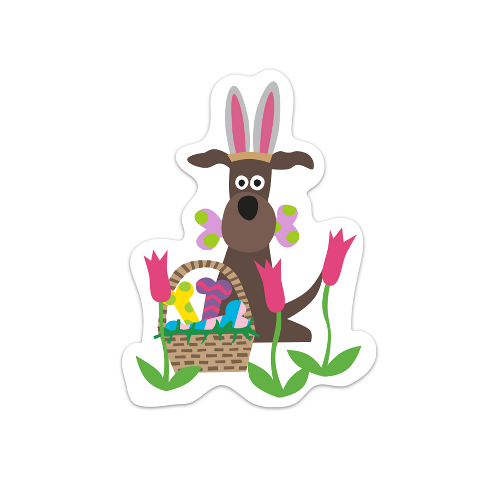 Easter Doggie Sticker