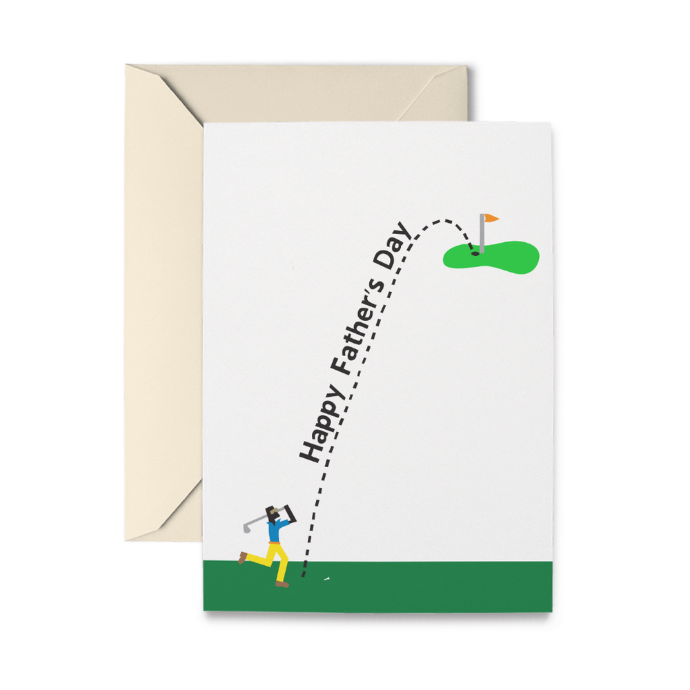 Father's Day Golfer Greeting Card