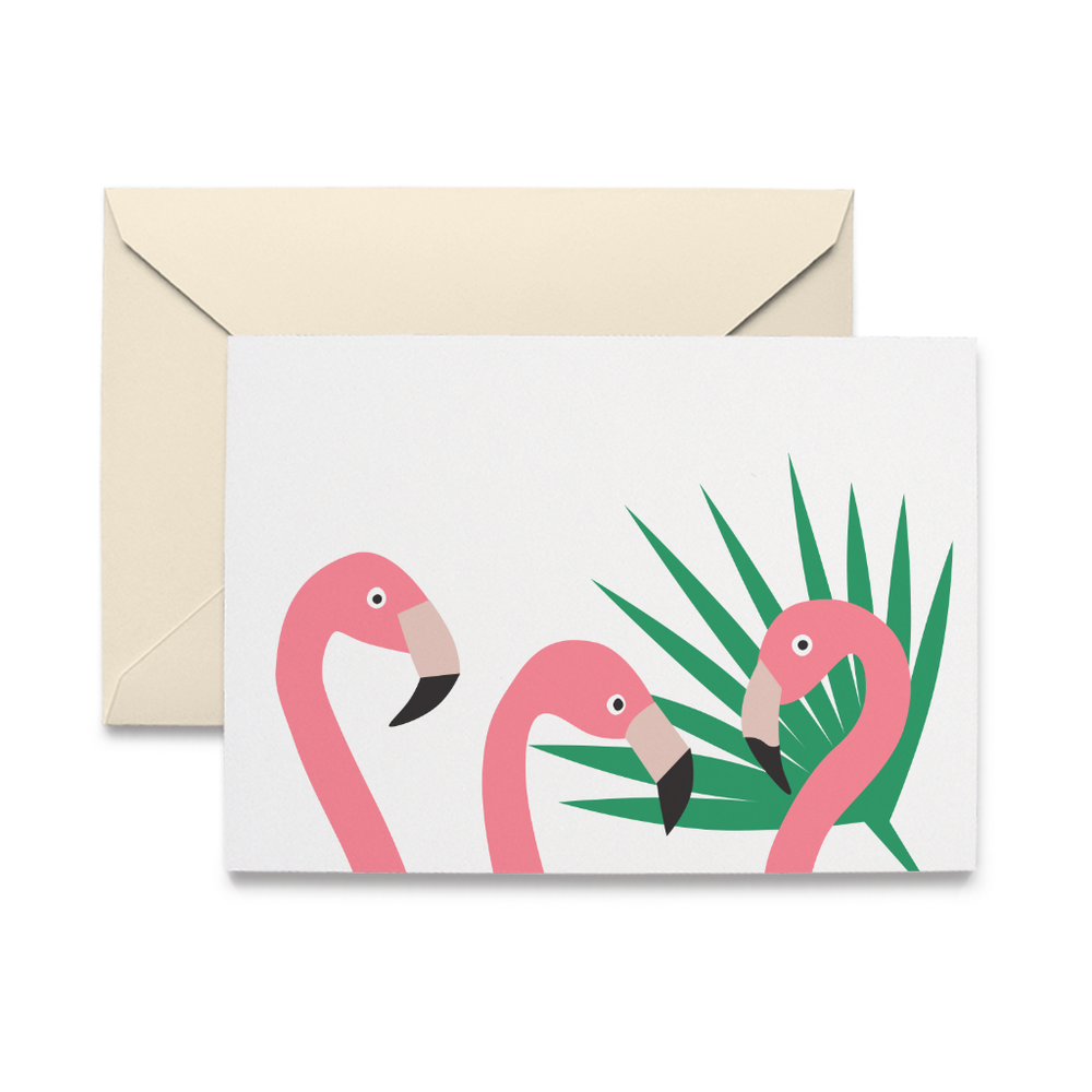 Flamingos Note Cards