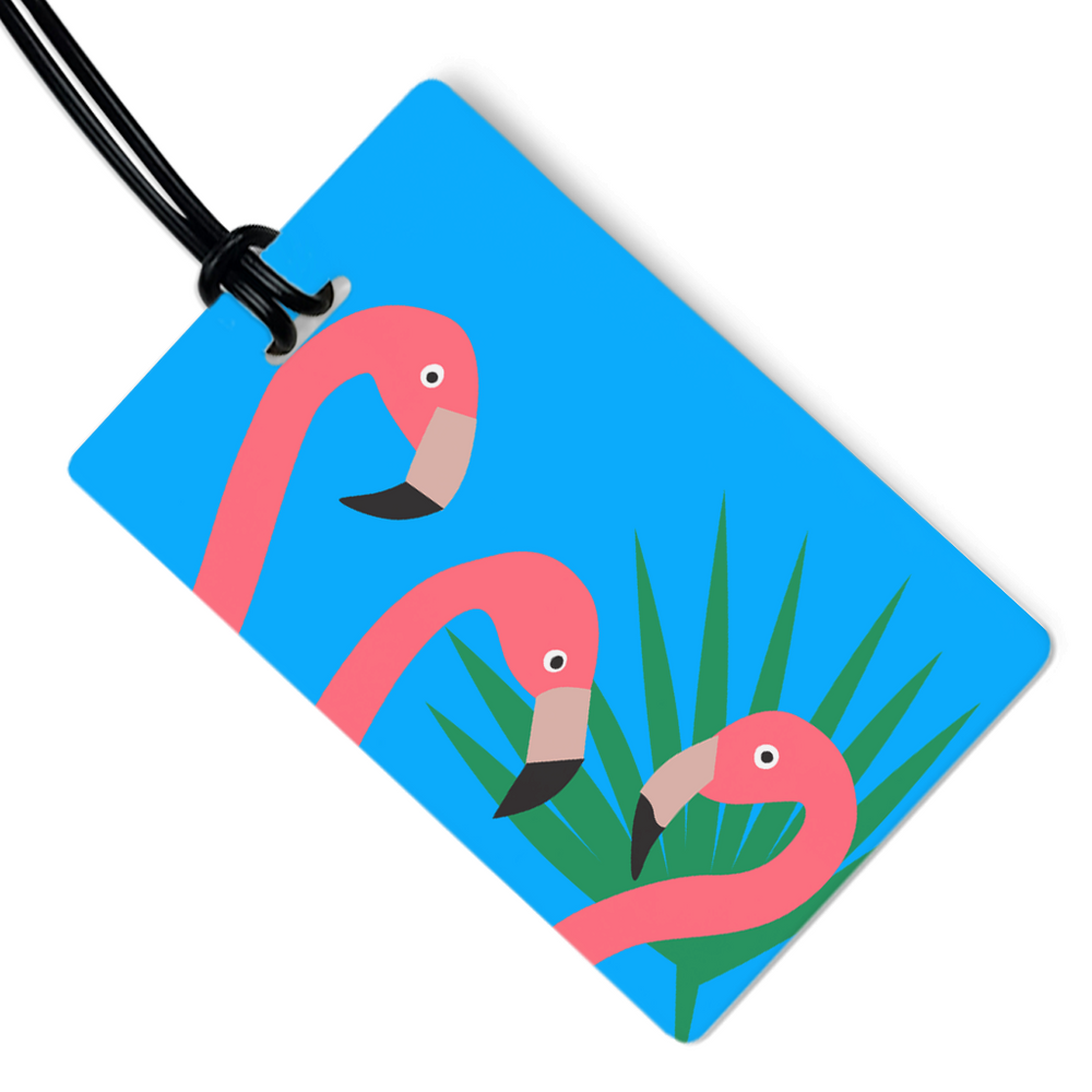 Flamingos Luggage Tag