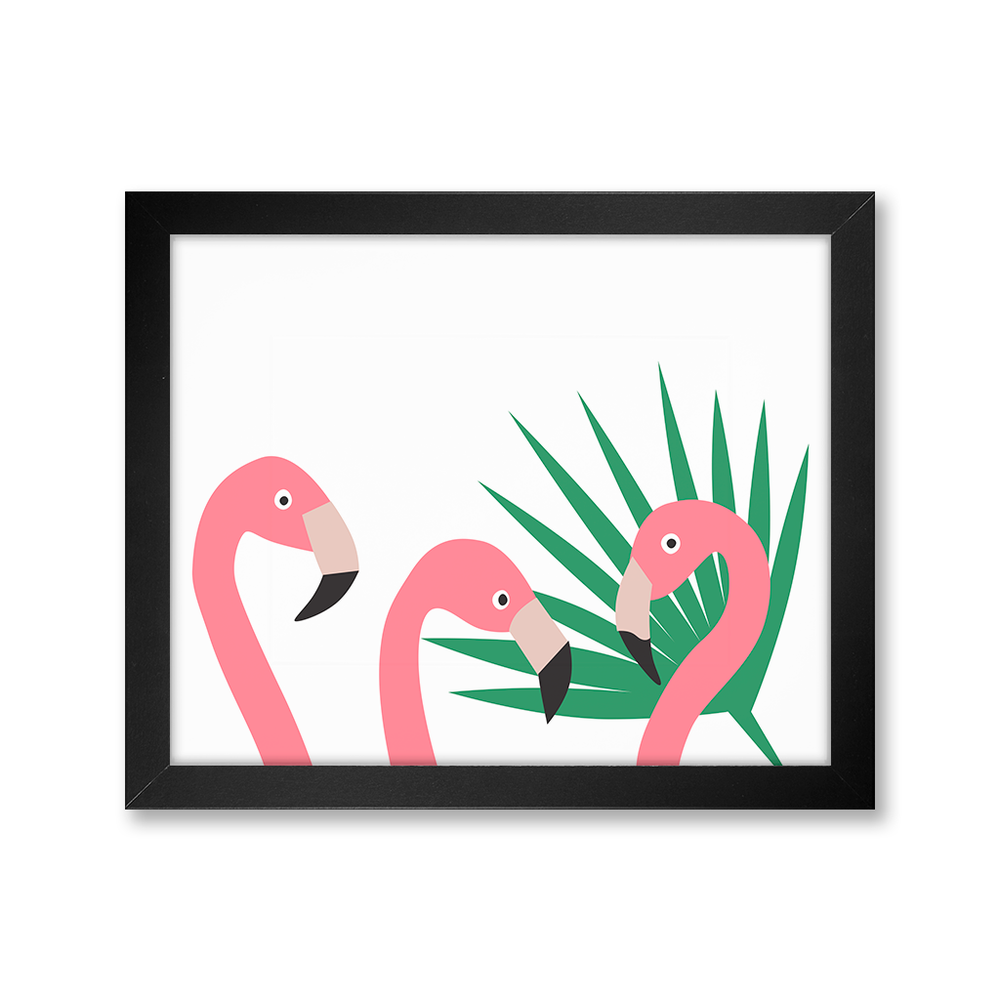 Flamingos Print