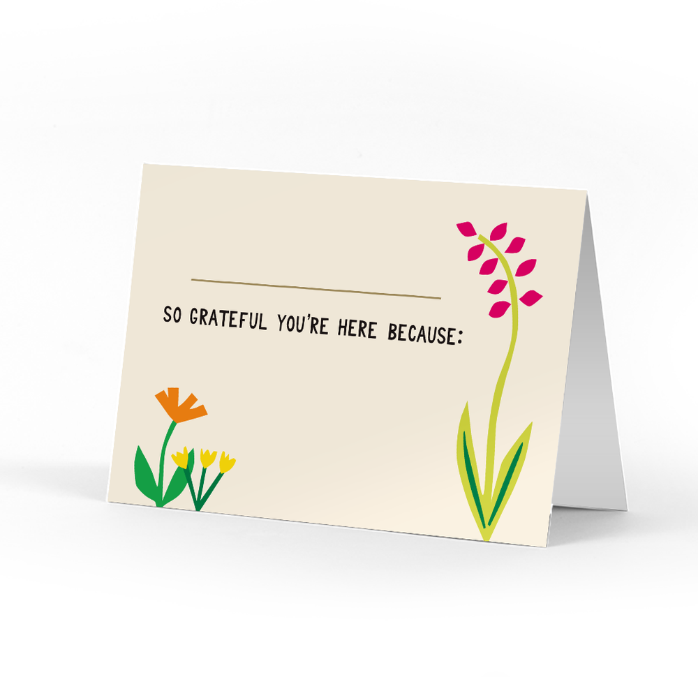 Flowers Grati Place Cards