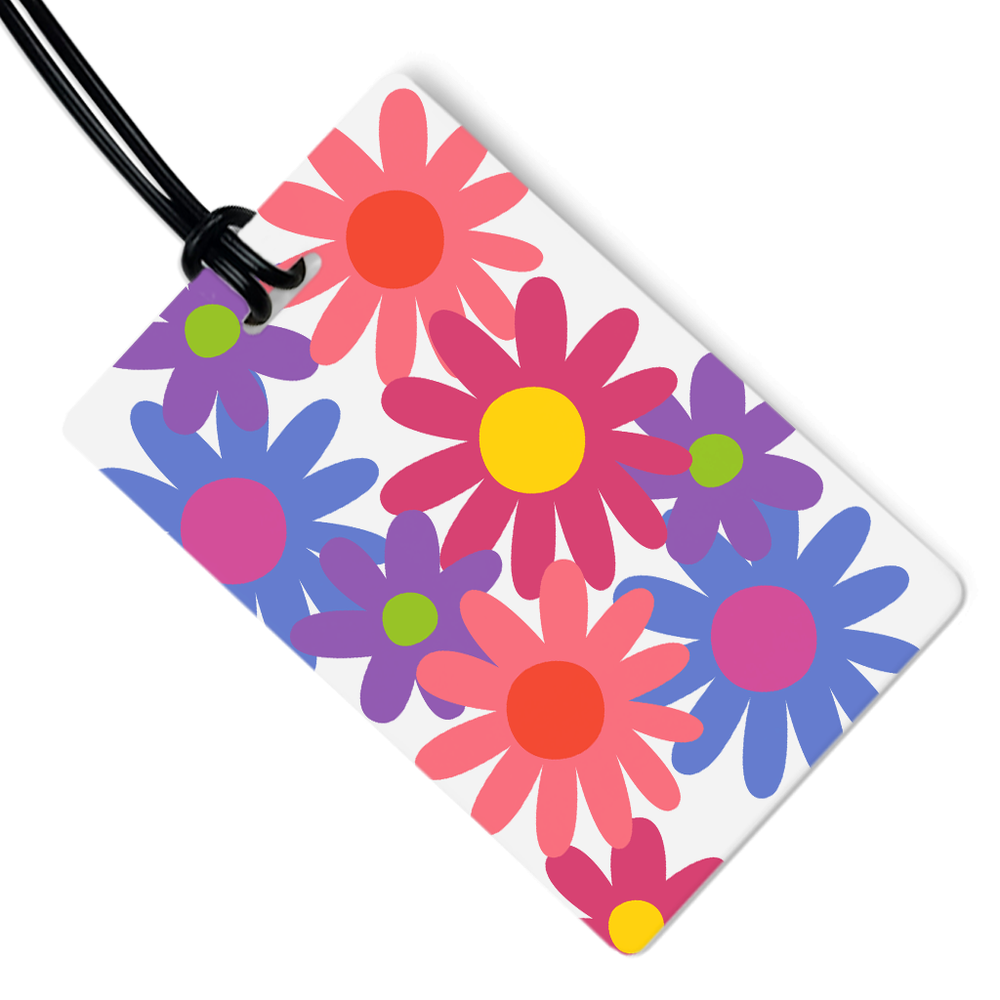 Flower Power Luggage Tag