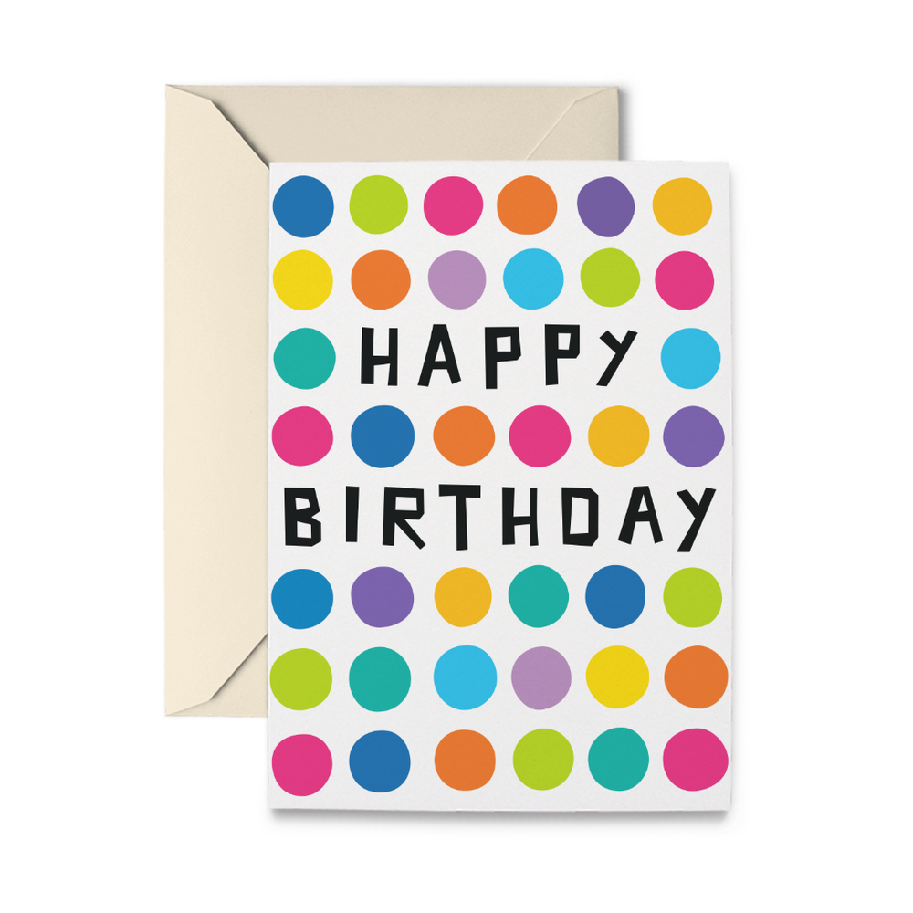 Birthday Dots Greeting Card
