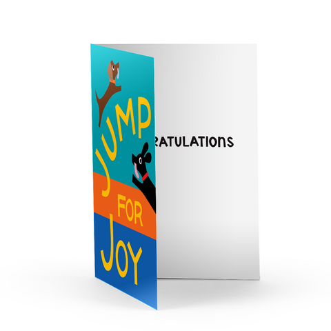 Jump For Joy Greeting Card