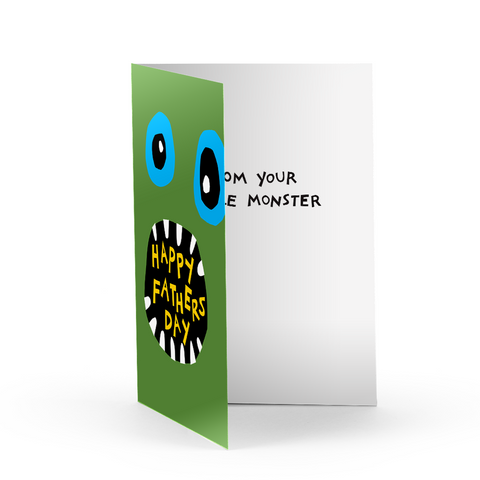 Father's Day Monster Greeting Card